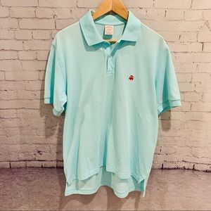 Brooks Brothers Polo Shirt - Teal - Medium